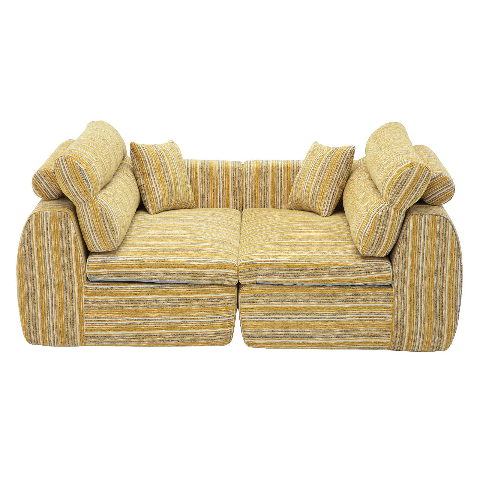 3 Seater, Couch With Throw Pillows For Living Room