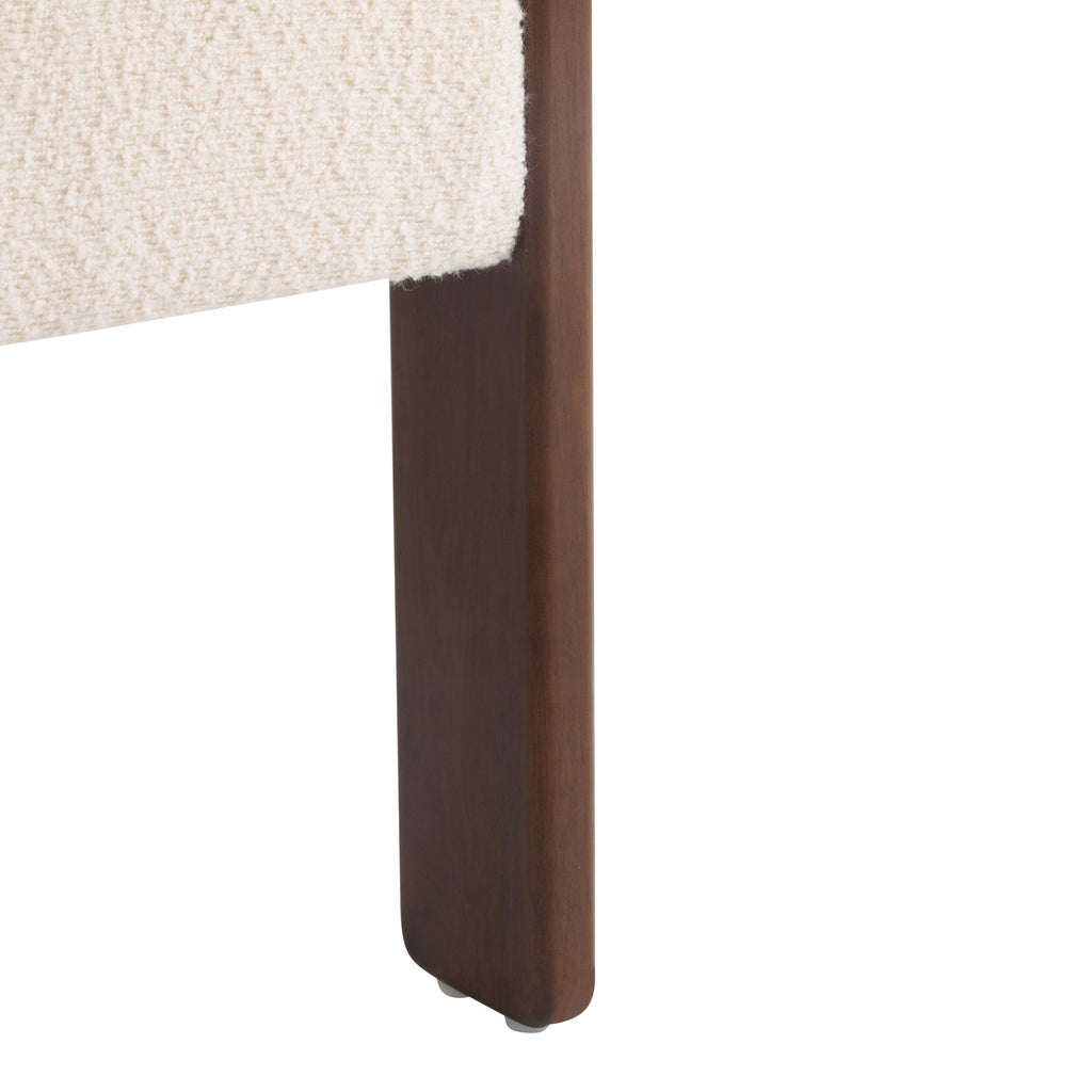 Modern Upholstered Accent Arm Chair With Barrel Back Design