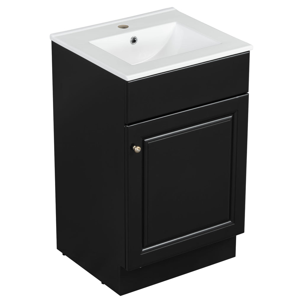 Bathroom Vanity With Sink, Cabinet With Adjustable Shelf