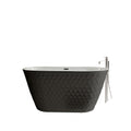 Freestanding Bathtub With Diamond Pattern Design