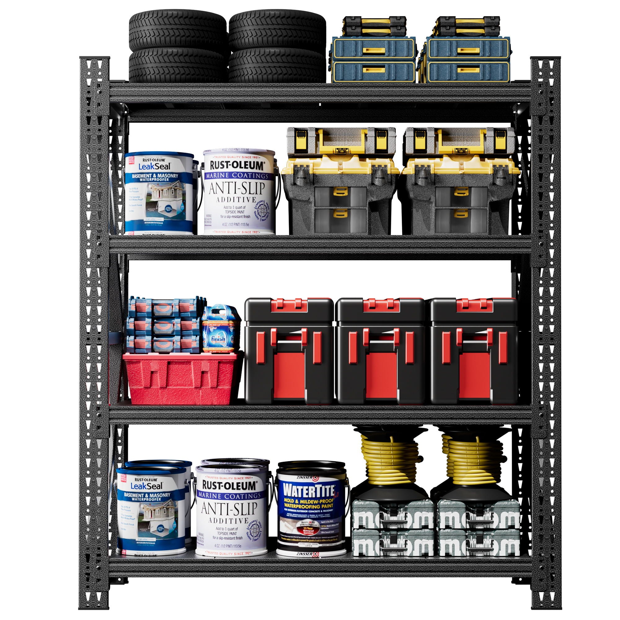 Heavy Duty 4 Shelf Garage Shelving Unit