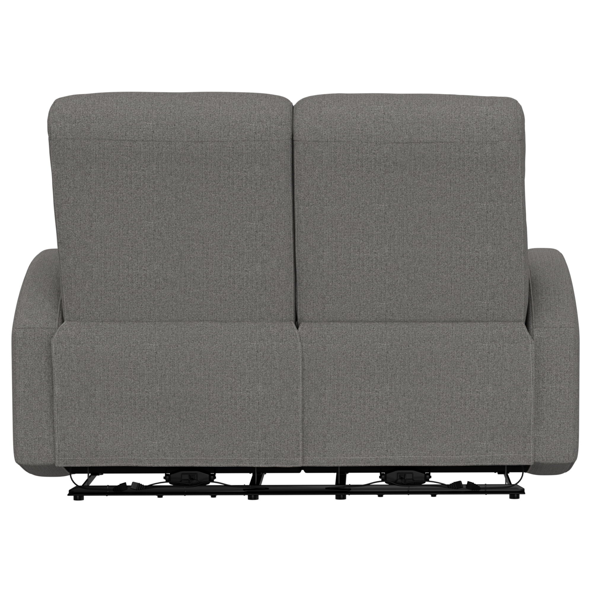 Manual Reclining Loveseat With Dual Seating Support For Living Room