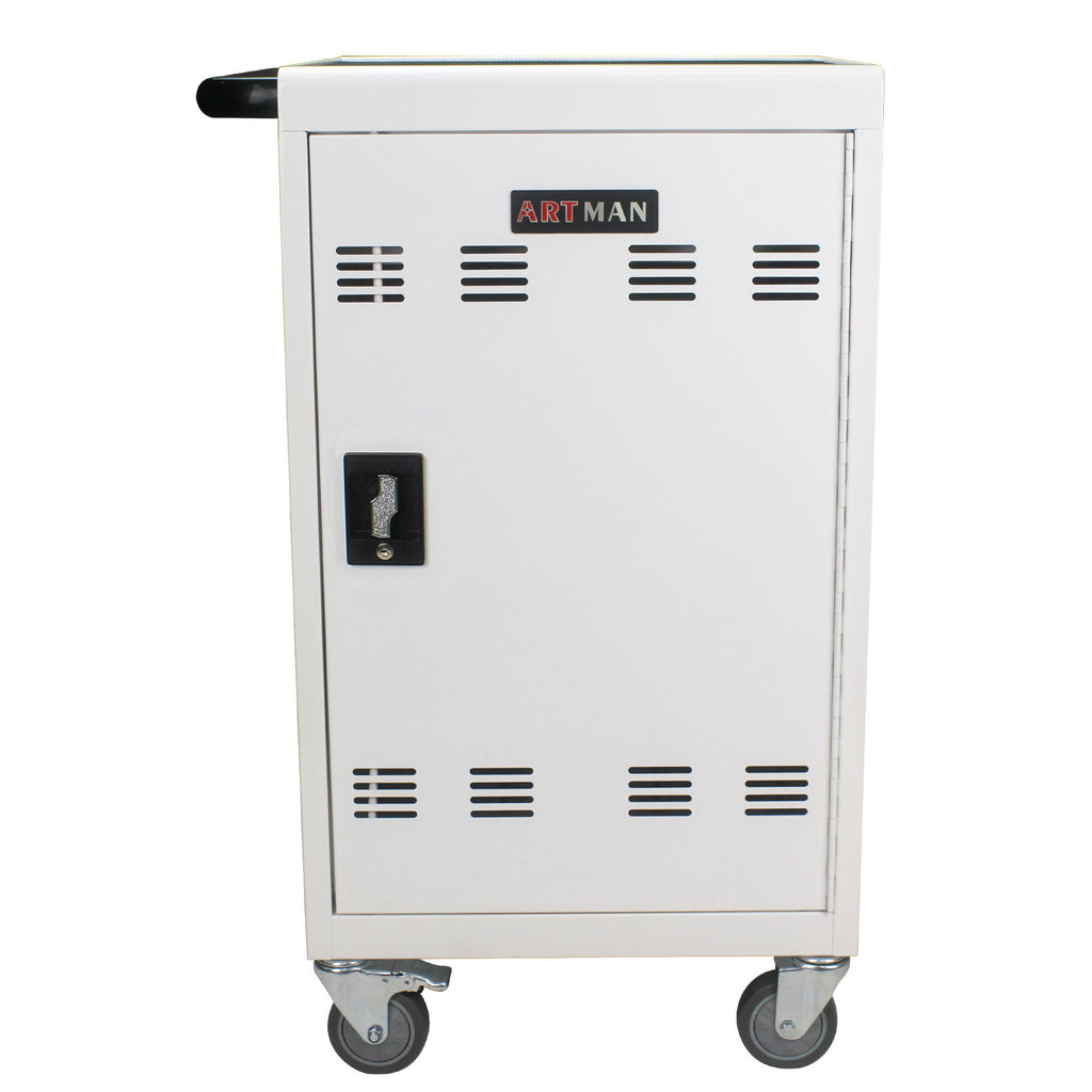 Mobile Charging Cart Station For book, Tablet And Laptop Computer With Power Strip Included