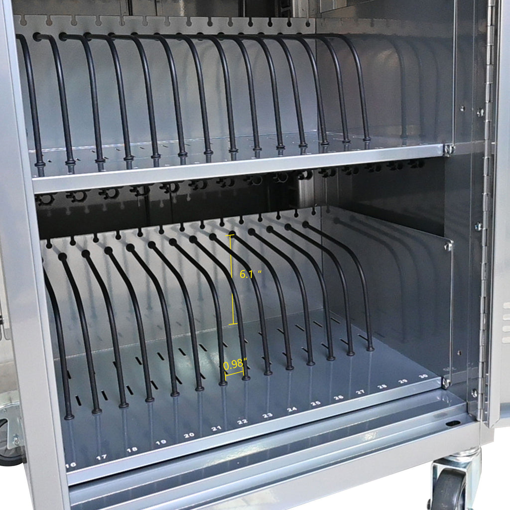 Mobile Charging Cart Station For book, Tablet And Laptop Computer With Power Strip Included