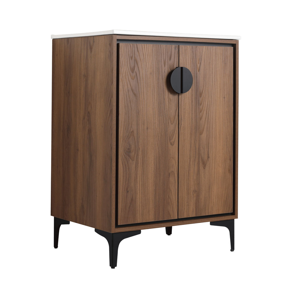 Modern Bathroom Vanity With Top Sink, Engineered Wood Storage Cabinet