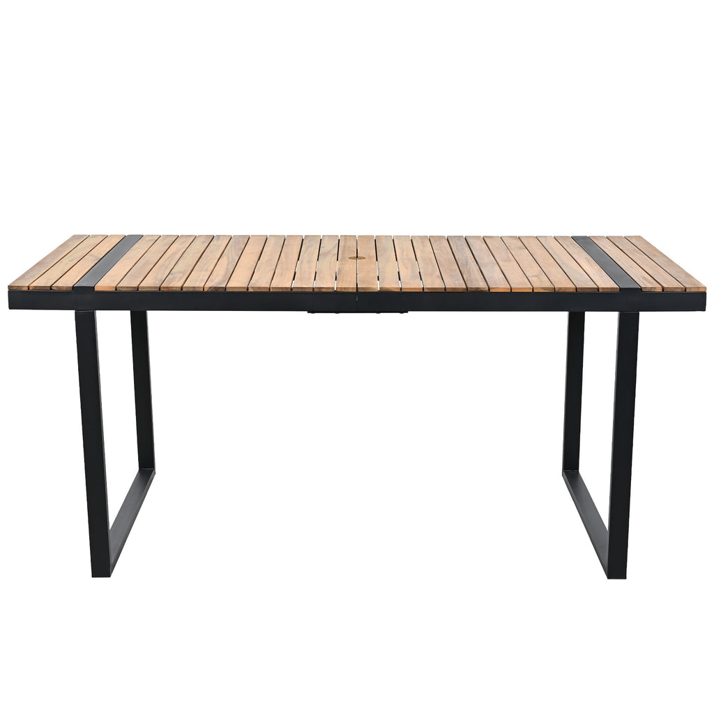 7 Pieces Outdoor Dining Set Patio Dining Table And Chair Set With And Removable Cushions For Patio