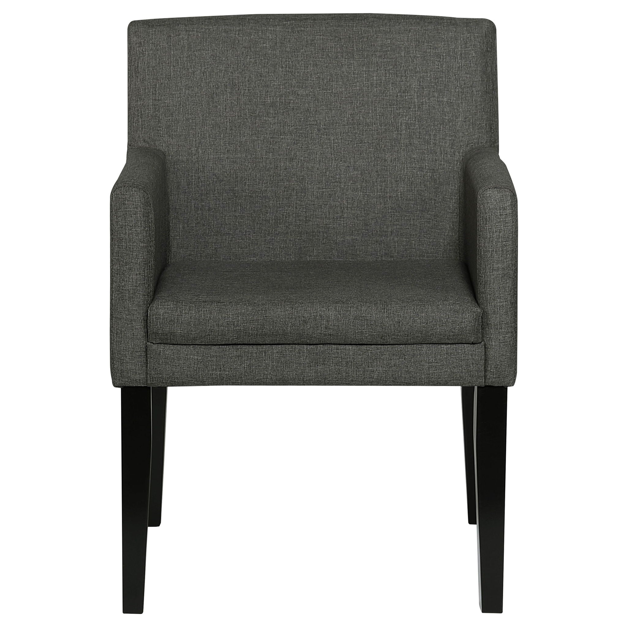 Yorkshire - Upholstered Dining Arm Chair With Cushioned Arms (Set of 2) - Gray