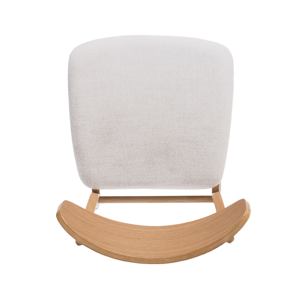 Mid Century Modern Dining Chair With Upholstered Seat And Wood Frame