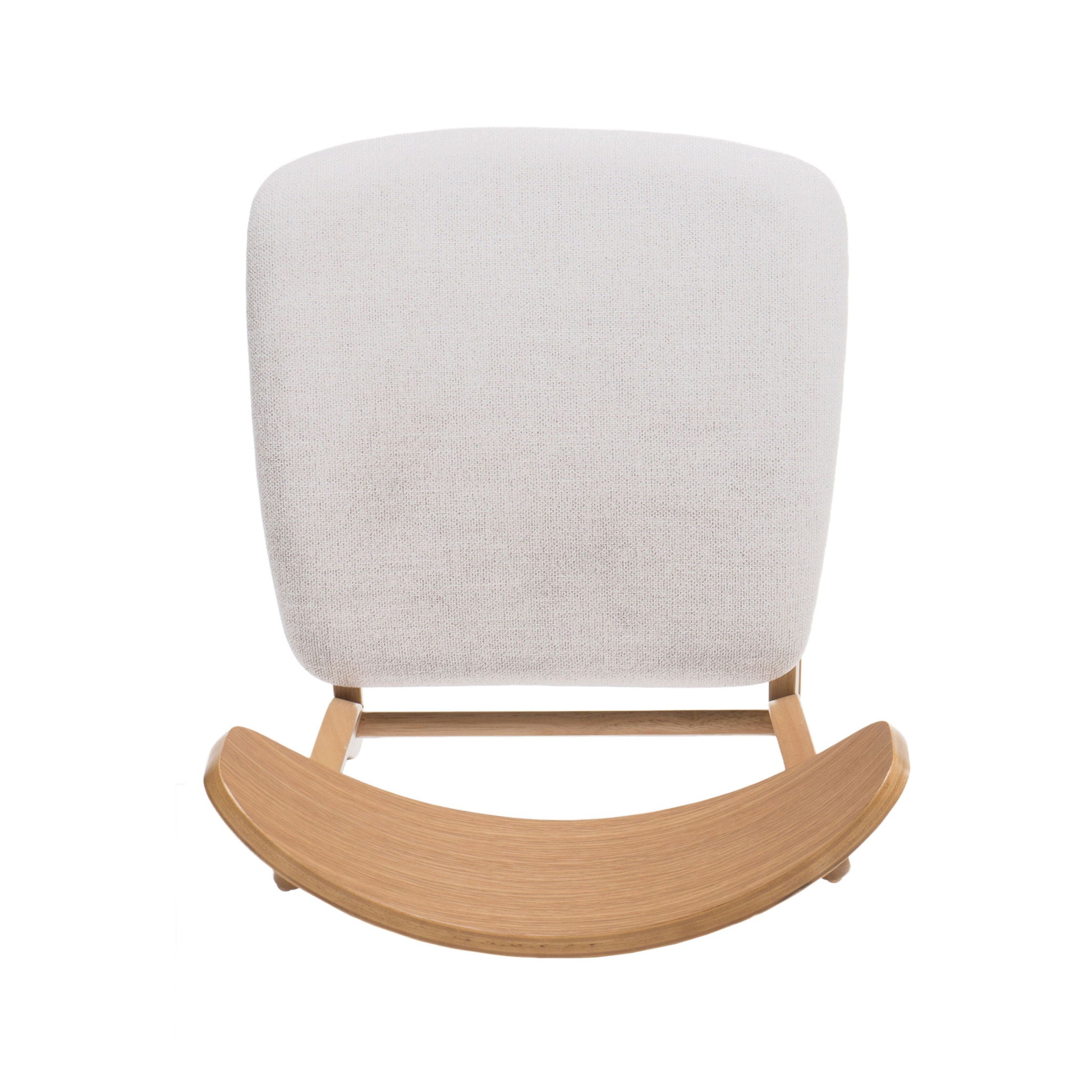 Mid Century Modern Dining Chair With Upholstered Seat And Wood Frame