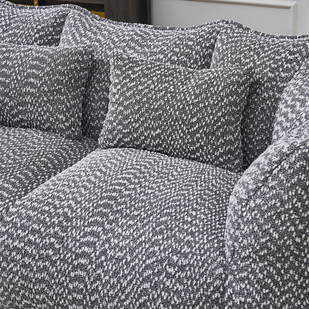 Comfortable Dual Beanbag Chair With High Resilience Foam Core For 2 People
