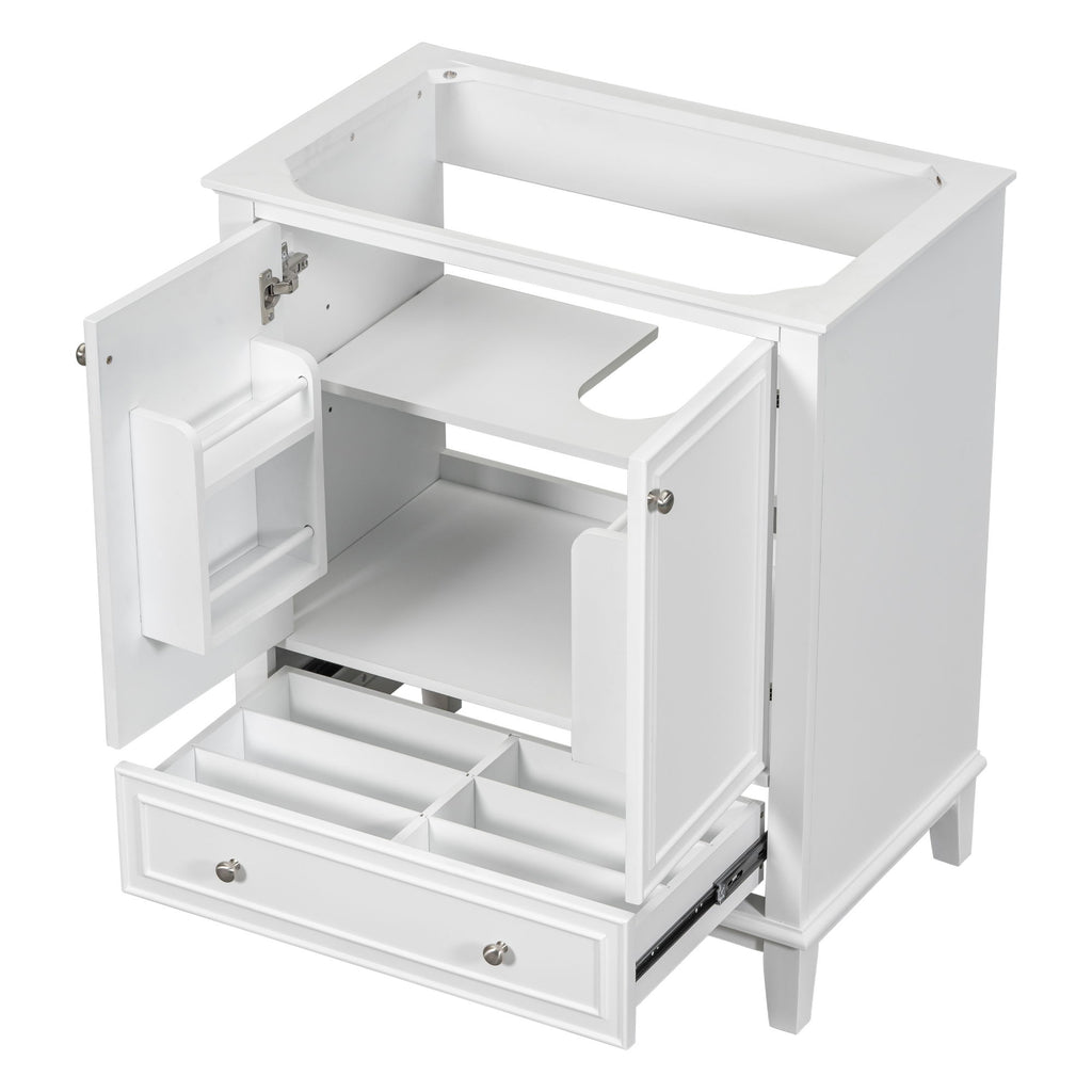 Modern Bathroom Vanity Base Only With Doors And Drawer