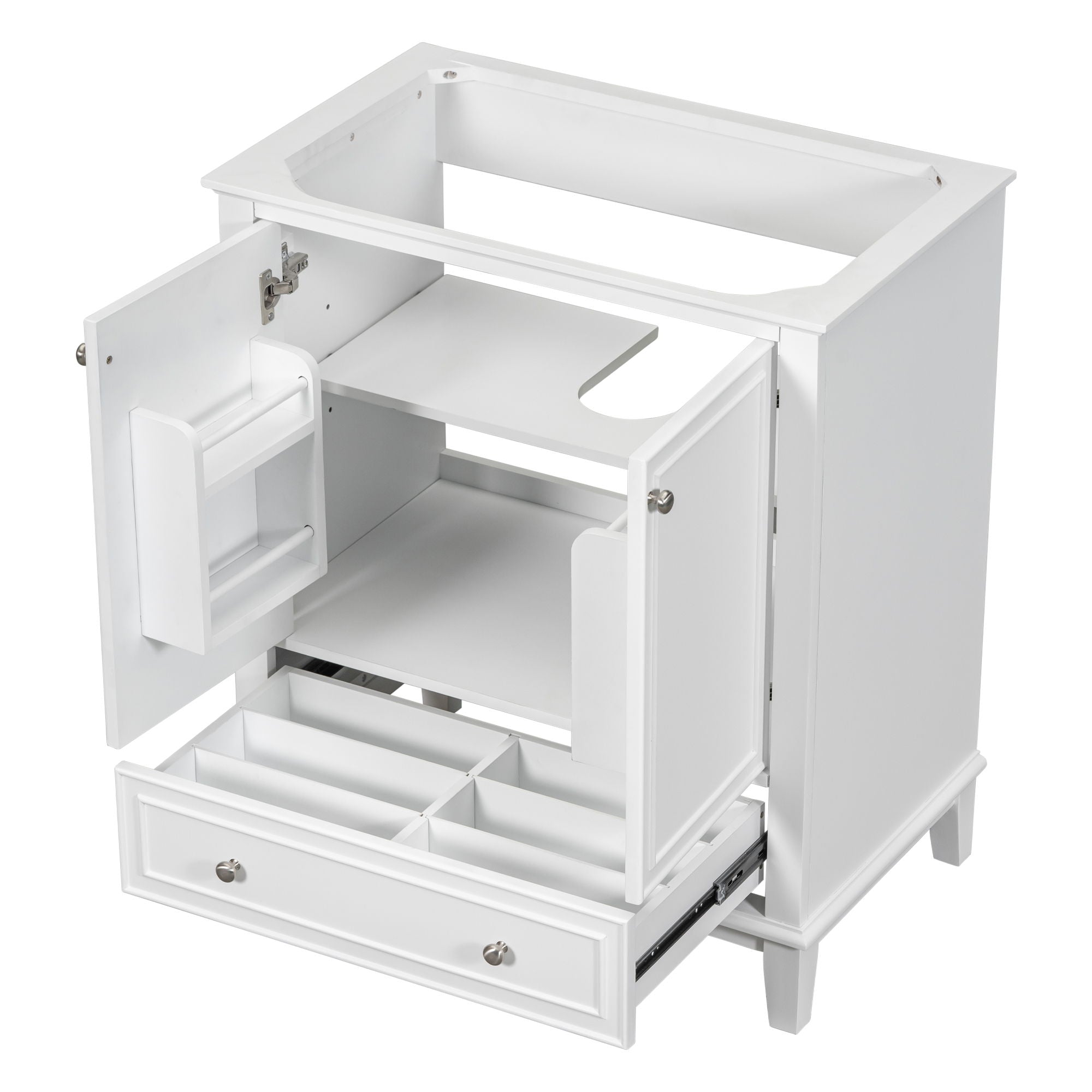 Modern Bathroom Vanity Base Only With Doors And Drawer