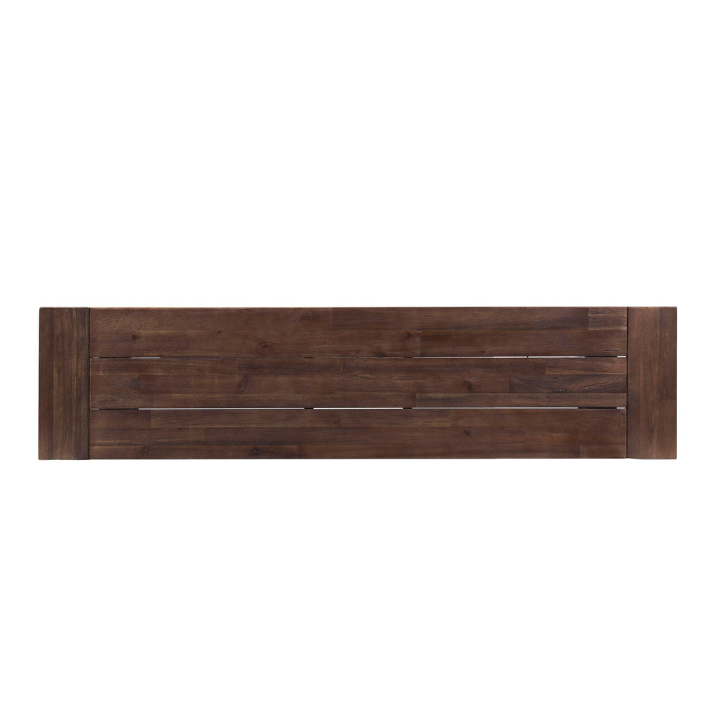 Tranquilizer - Outdoor Acacia Wood Bench With Slat Panel Design