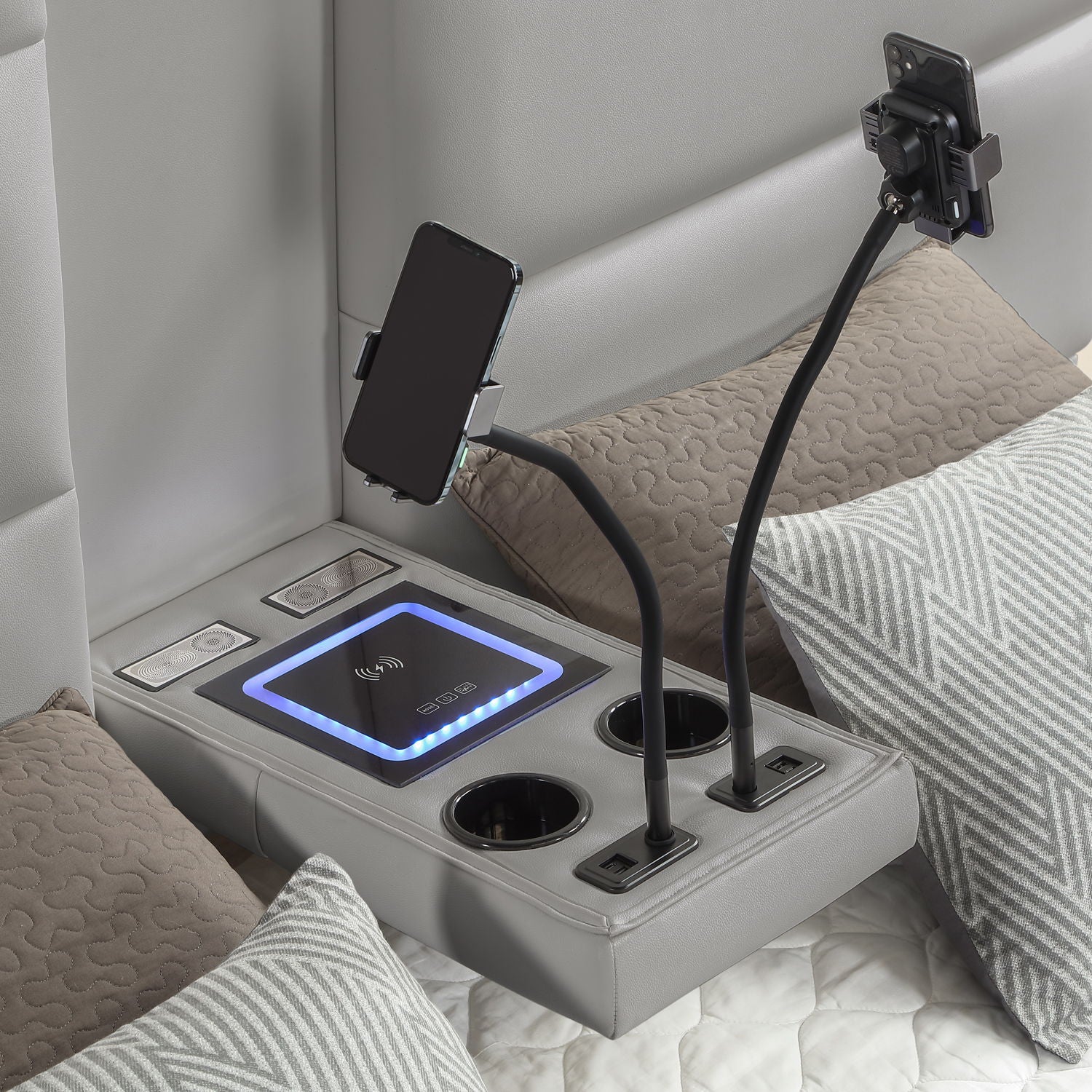 Futura - Upholstered Bed With Tall Headboard
