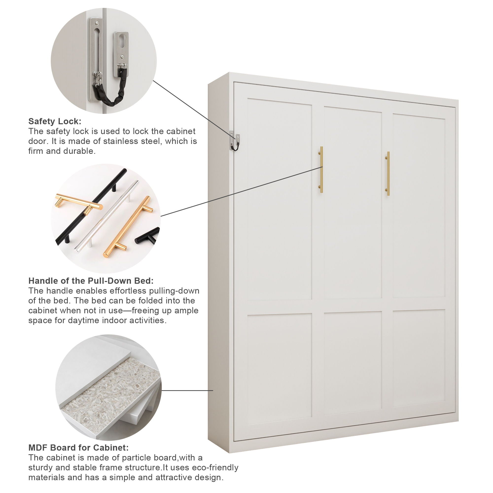 Folding Vertical Murphy Wall Bed