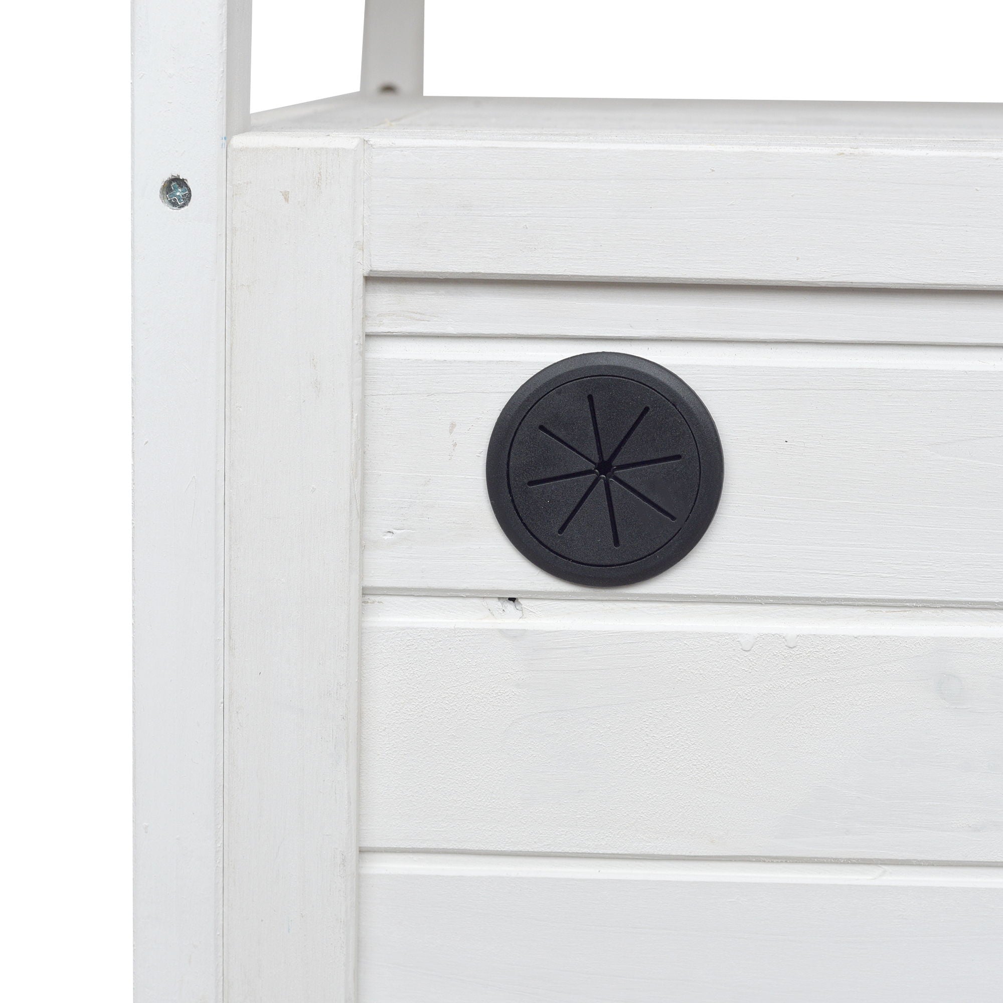 Foldable Outdoor Kitchen Island With Lockable Wheels, Storage Cabinet And Towel Rack For Patio