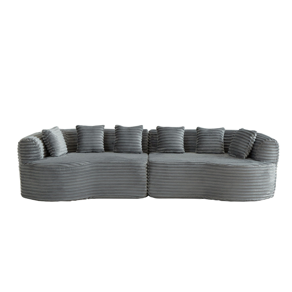 Sectional Sofa, Oversized 4 Seater With Deep Seat Design