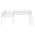 L Shaped Loft Bed With Ladder And Slide