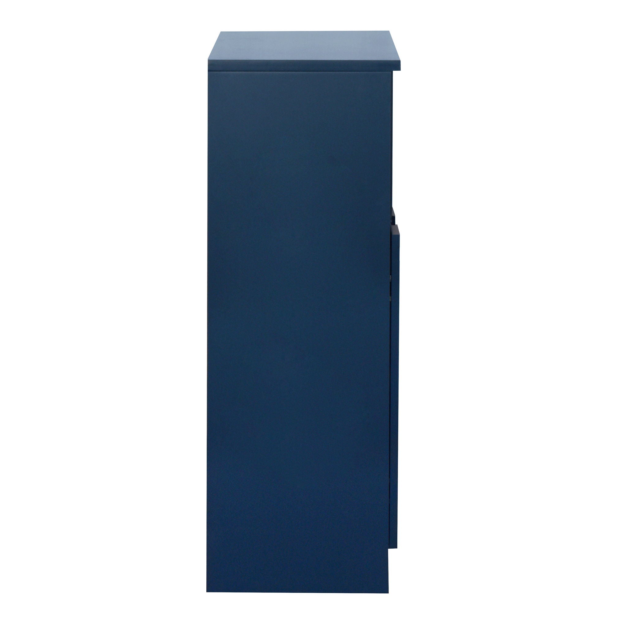 Modern Cabinet With Glass Doors And Drawer