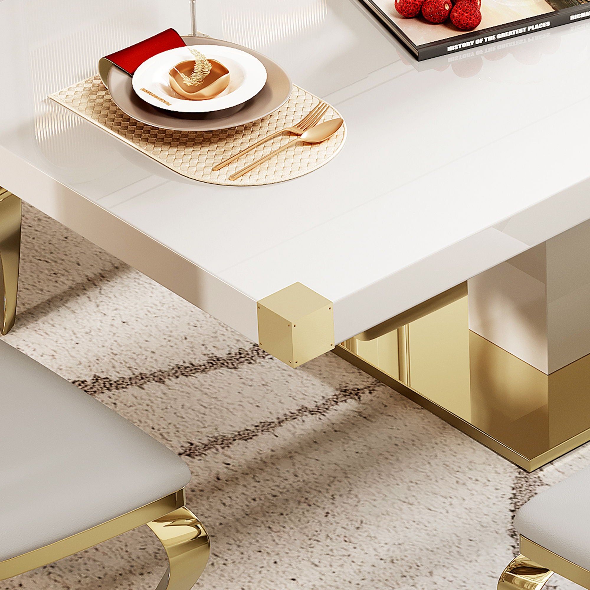 Top Dining Table With Finish Corner