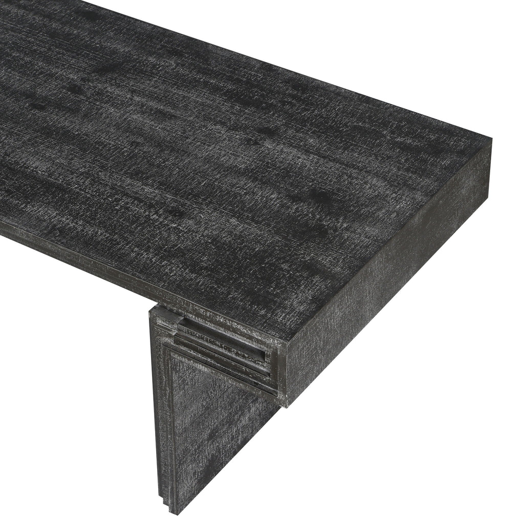 American Vintage Industrial Coffee Table, Double Tier Design