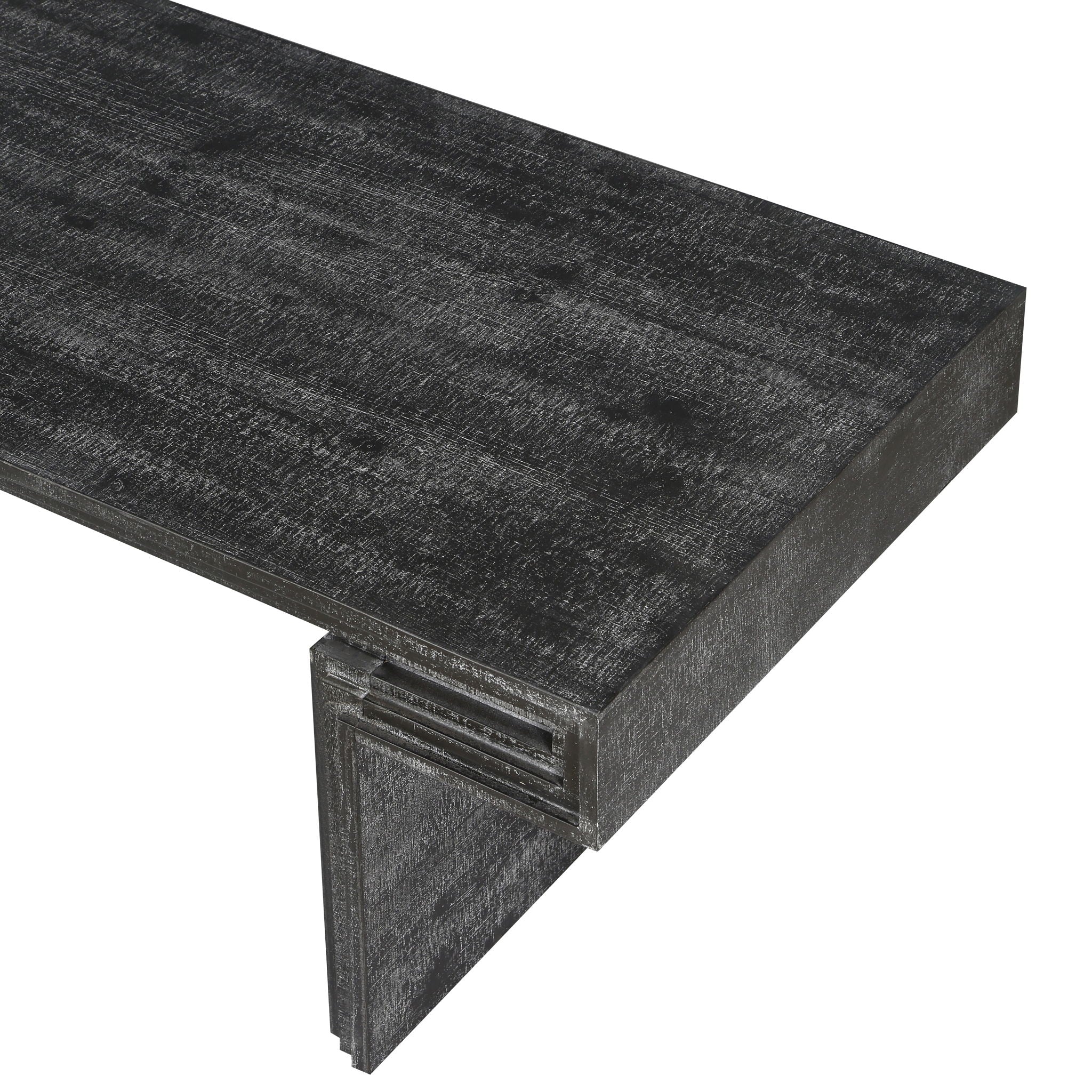 American Vintage Industrial Coffee Table, Double Tier Design
