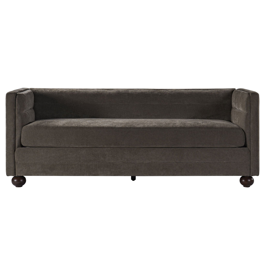 3 Seater Sofa Upholstery With Square Arms, Living Room Couch
