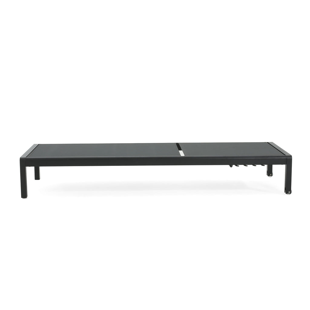 Outdoor Patio Chaise Lounge With 5 Reclining Positions