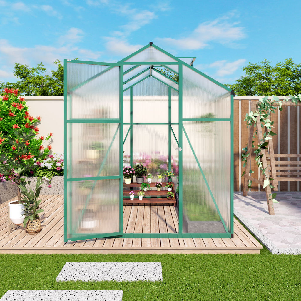 Polycarbonate Walk-In house, Raised Base For Outdoor In All Season
