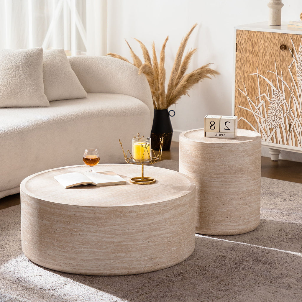 Modern Round Table With Mars Pattern For Living Room