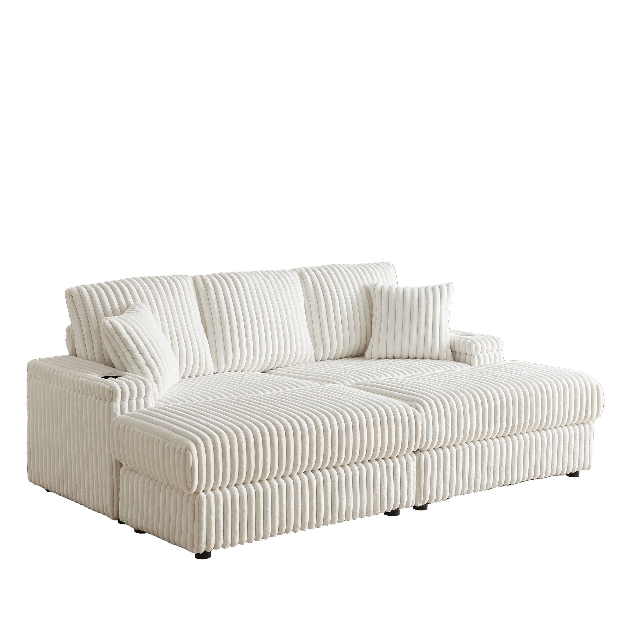 3 Seater Sofa With 2 Ottomans For Living Room