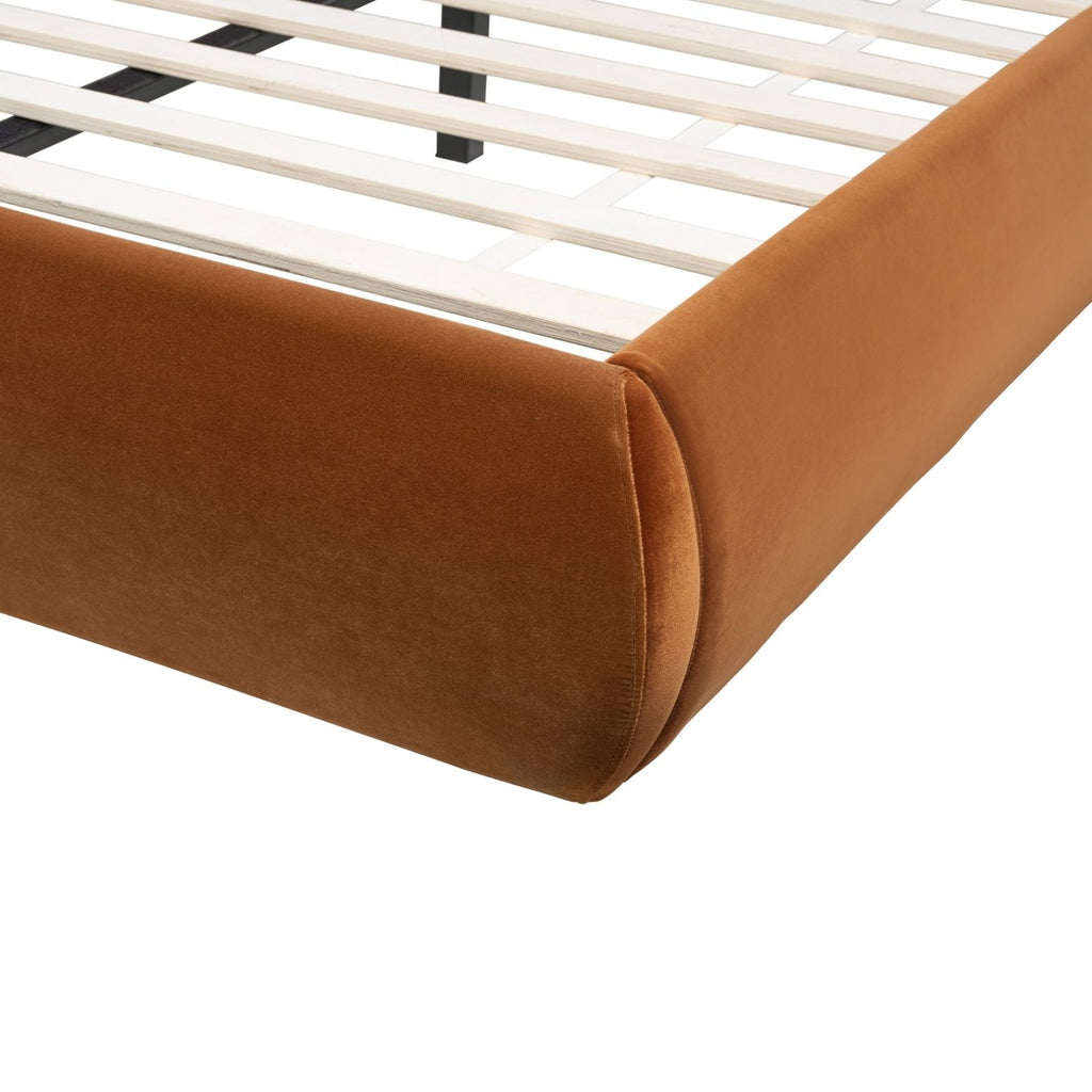 Archie Puffy Grounded - Upholstered Platform Bed