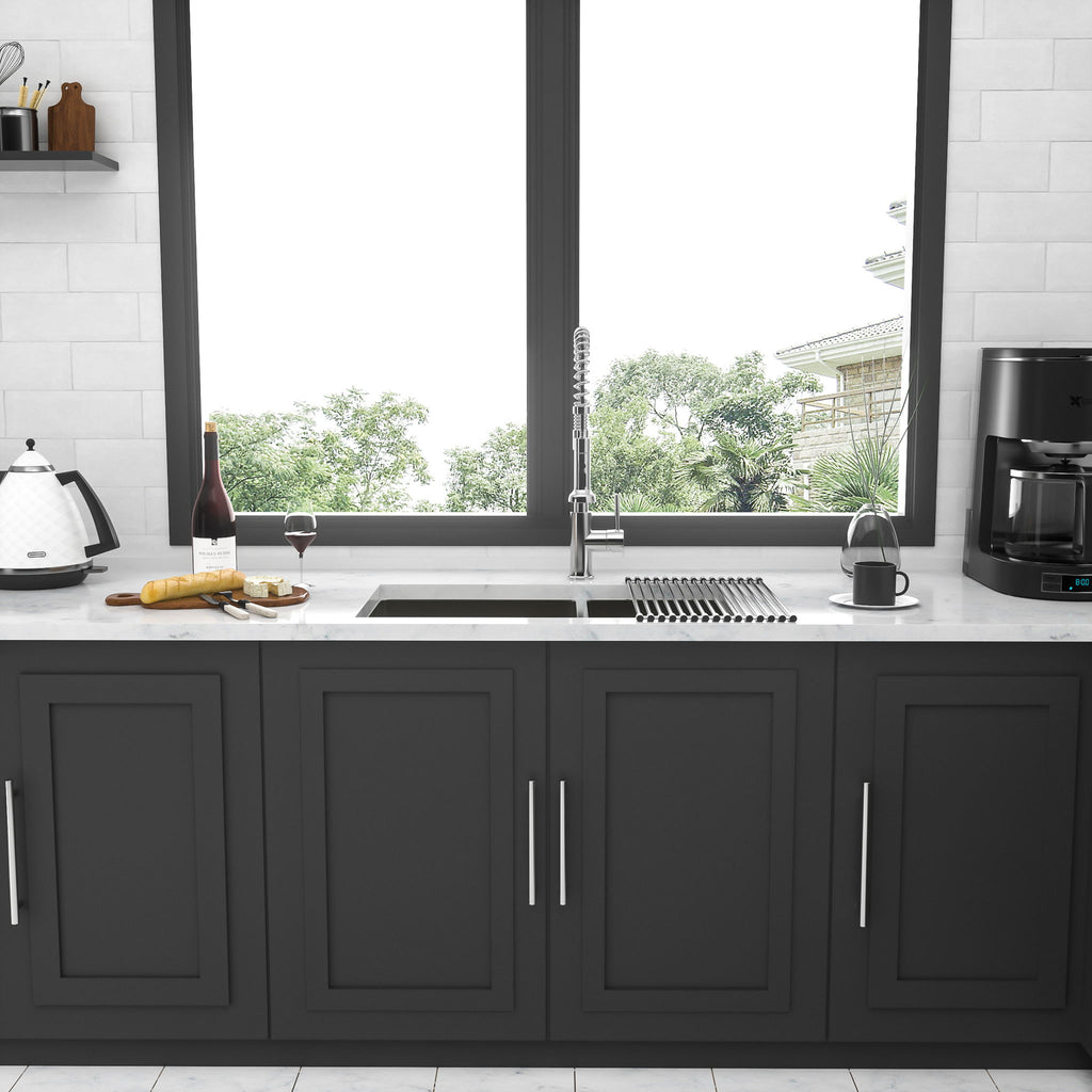 Modern Double Bowl Undermount Kitchen Sink 50 / 50 Design Stainless Steel