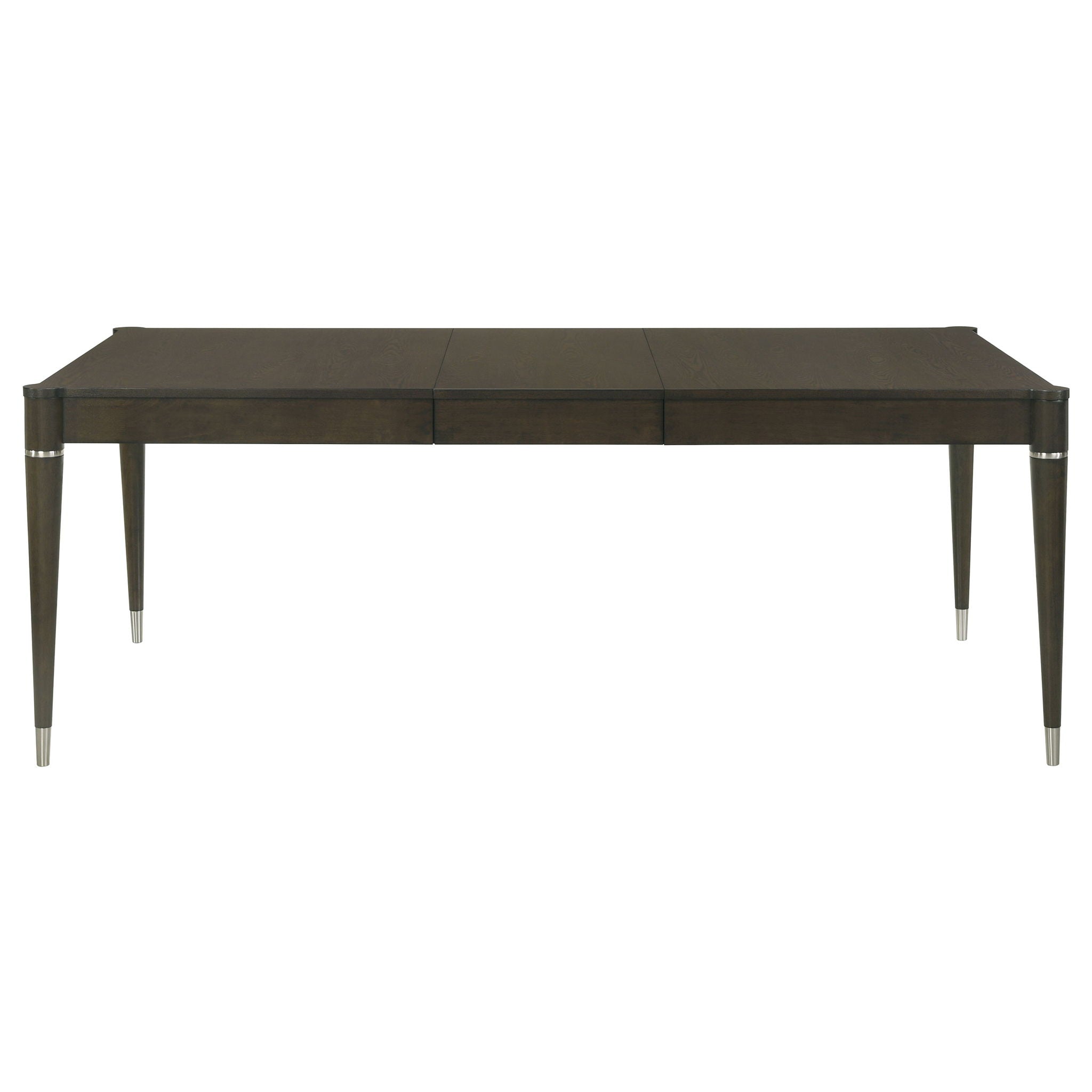 Blakely - Leaf Dining Table With Tapered Legs Accents - Ash Brown