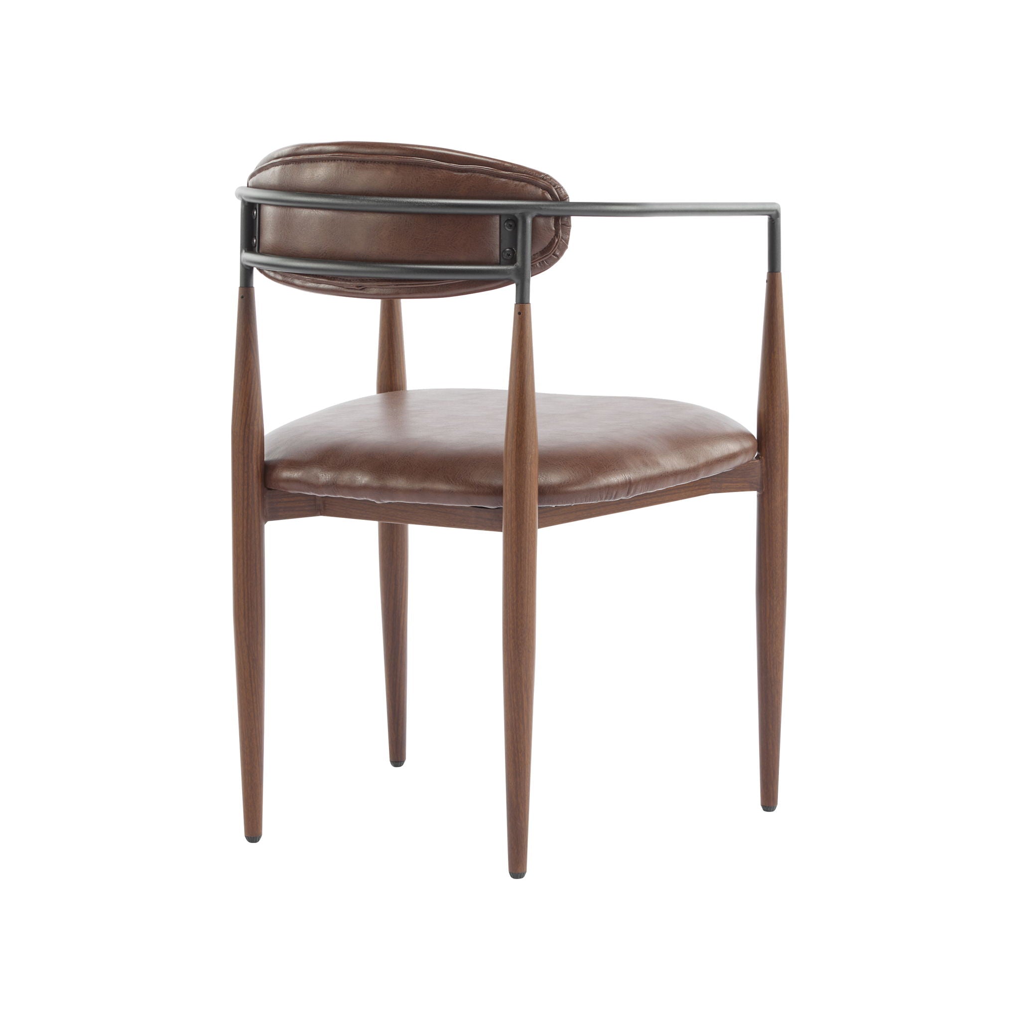 Modern Luxe Dining Arm Chair Set With Upholstery