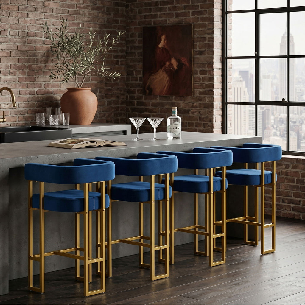 Modern Counter Height Bar Stools With U - Shaped
