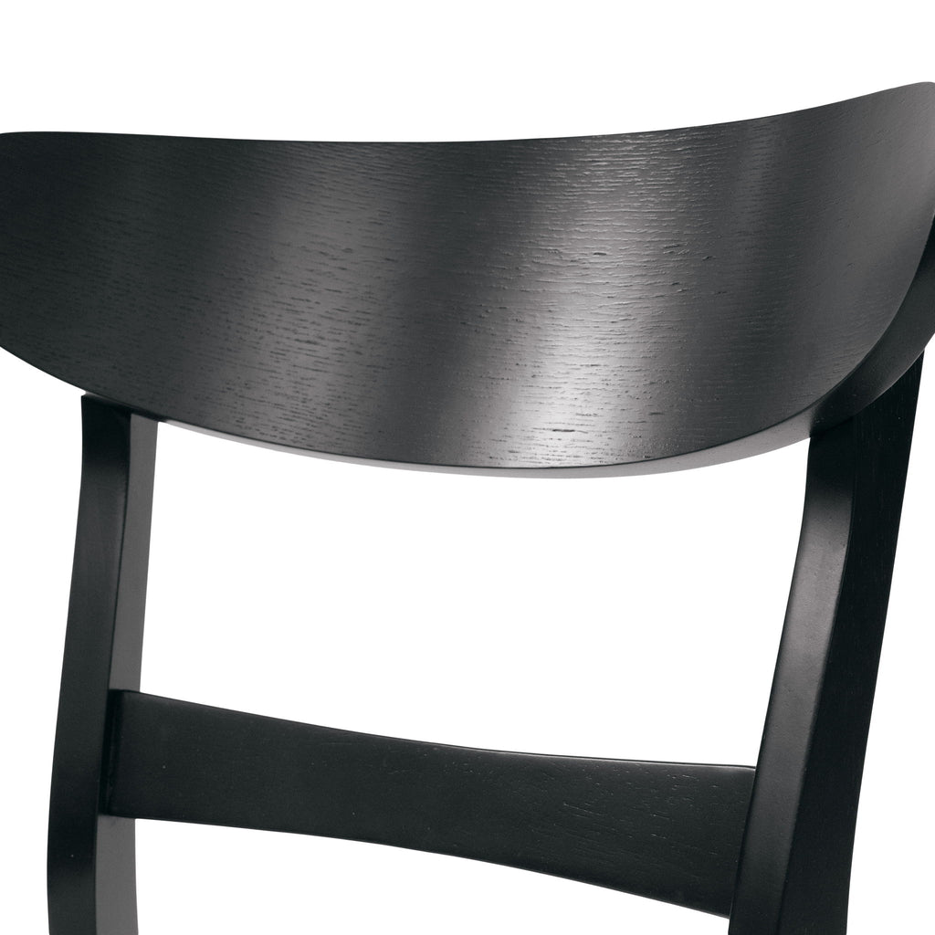 Mid Century Dining Chairs With Cushioned Seats And Wood Frame (Set of 2)