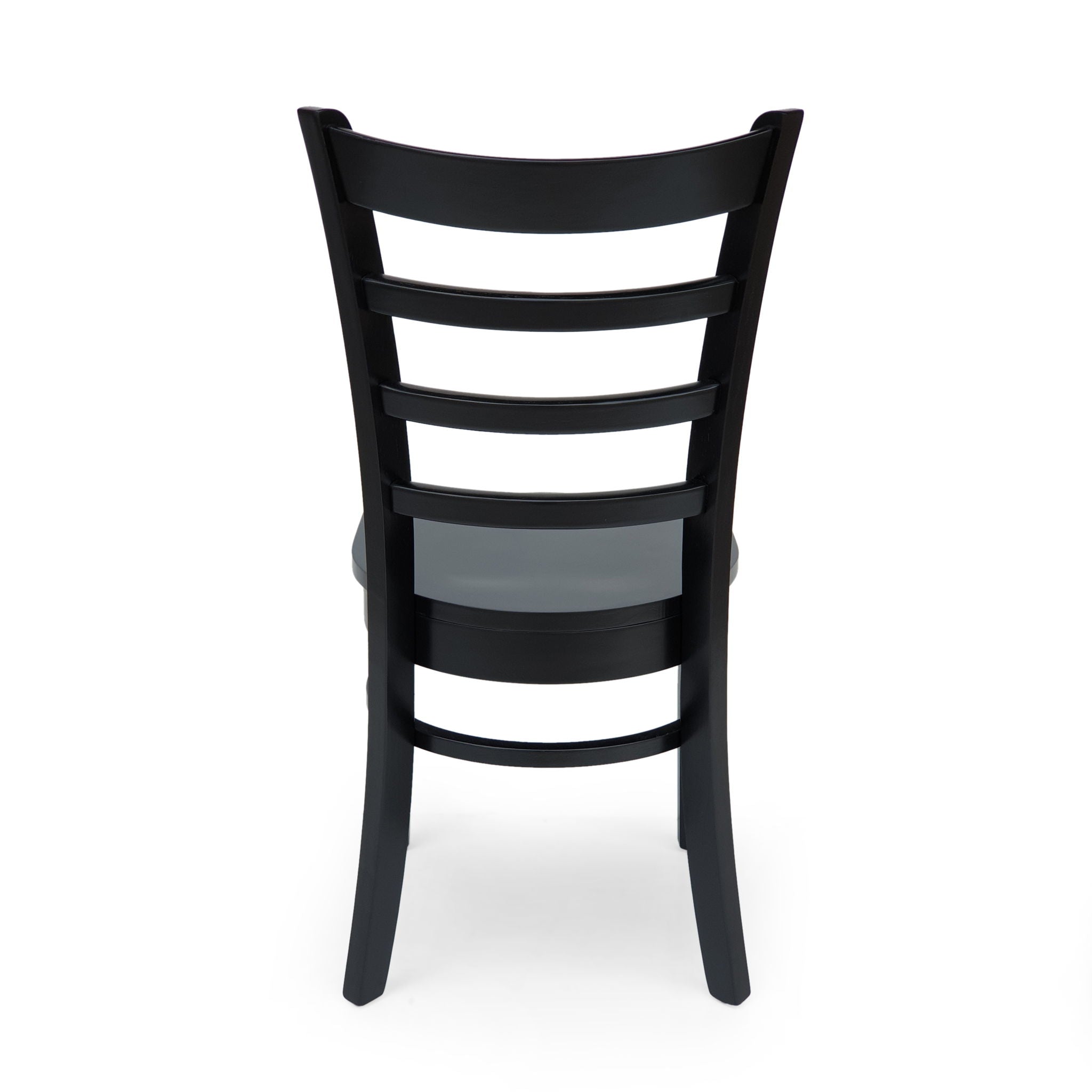 Farmhouse Style Dining Chair Set With Traditional Ladder Back Design