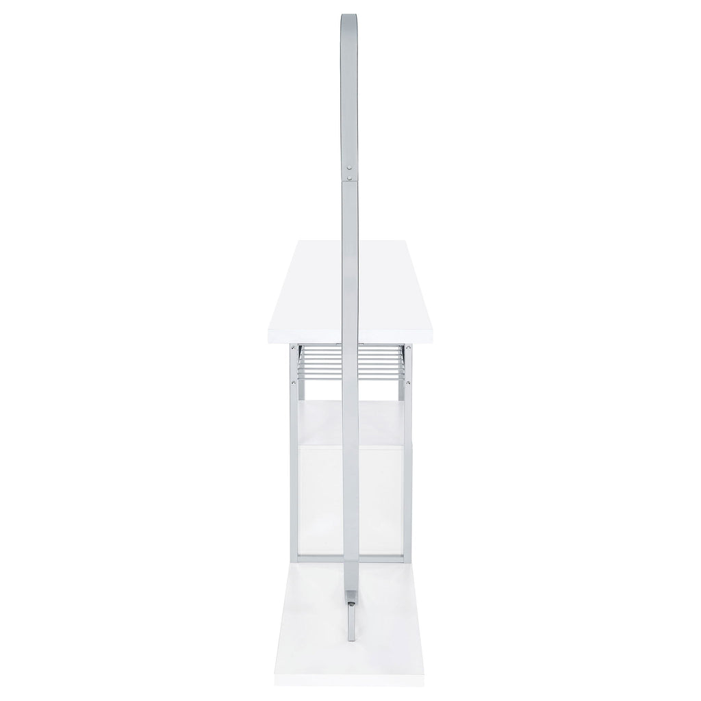 Casey - 2 Door Home Bar Storage Bar With Customizable Lighting - White