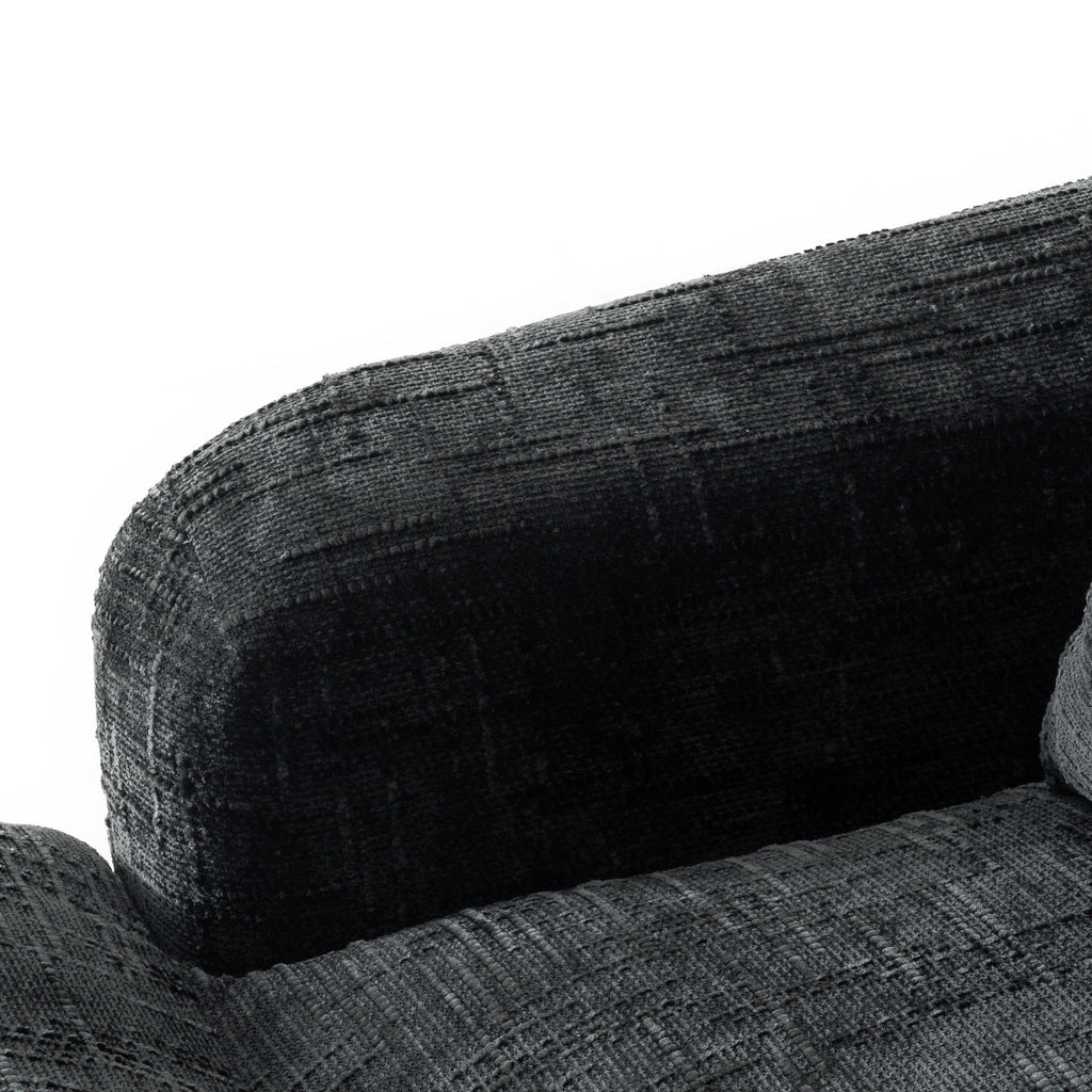 Sofa Bed Loveseat With Textured Surface And 2 Cushions