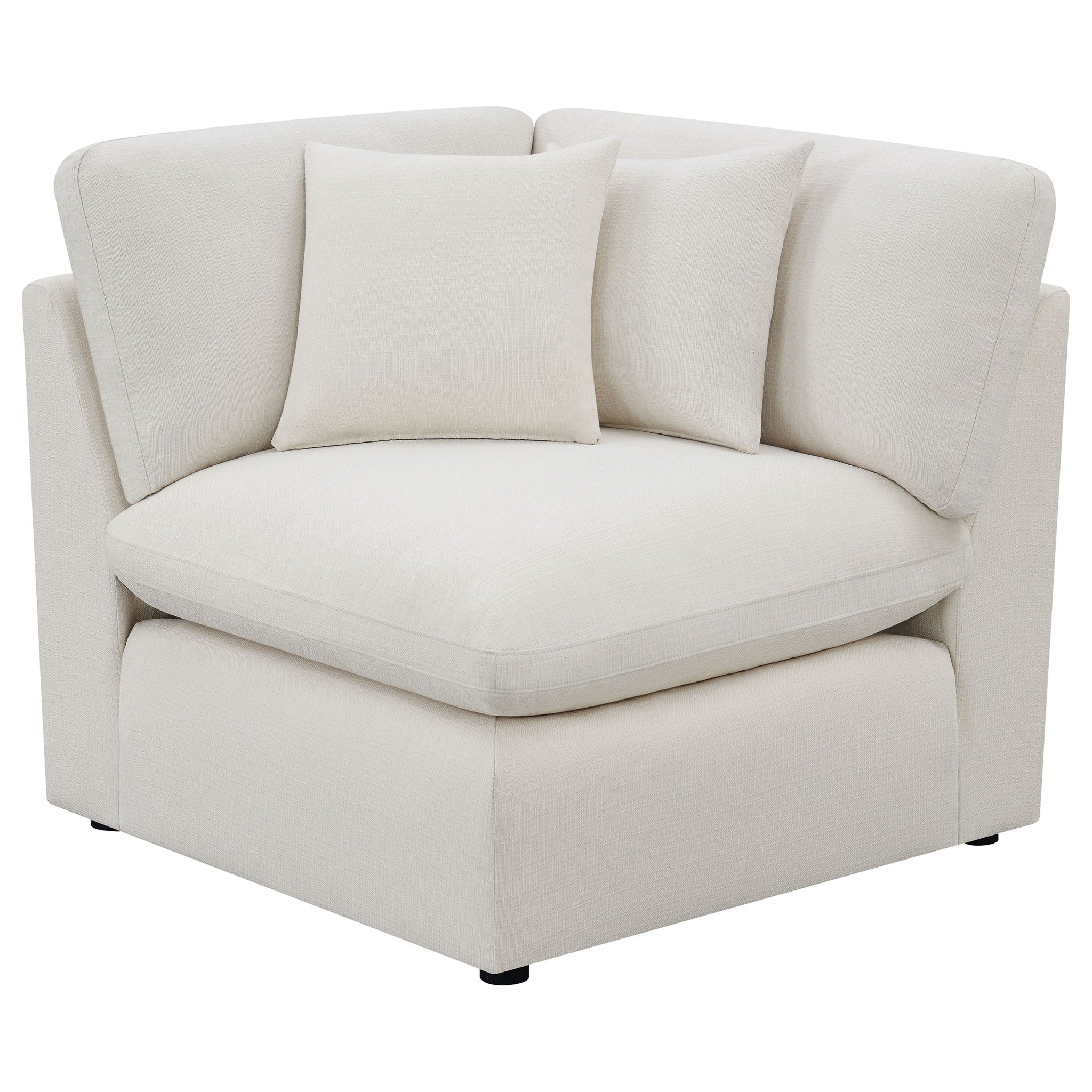 Greeley - 5 Piece Upholstered Modular Sectional Sofa - Ivory