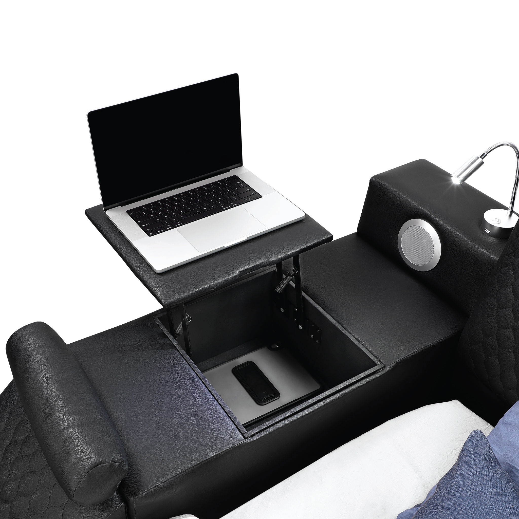 Zoya - Smart Multifunctional Bed, Built In Bluetooth Speakers, USB Charging