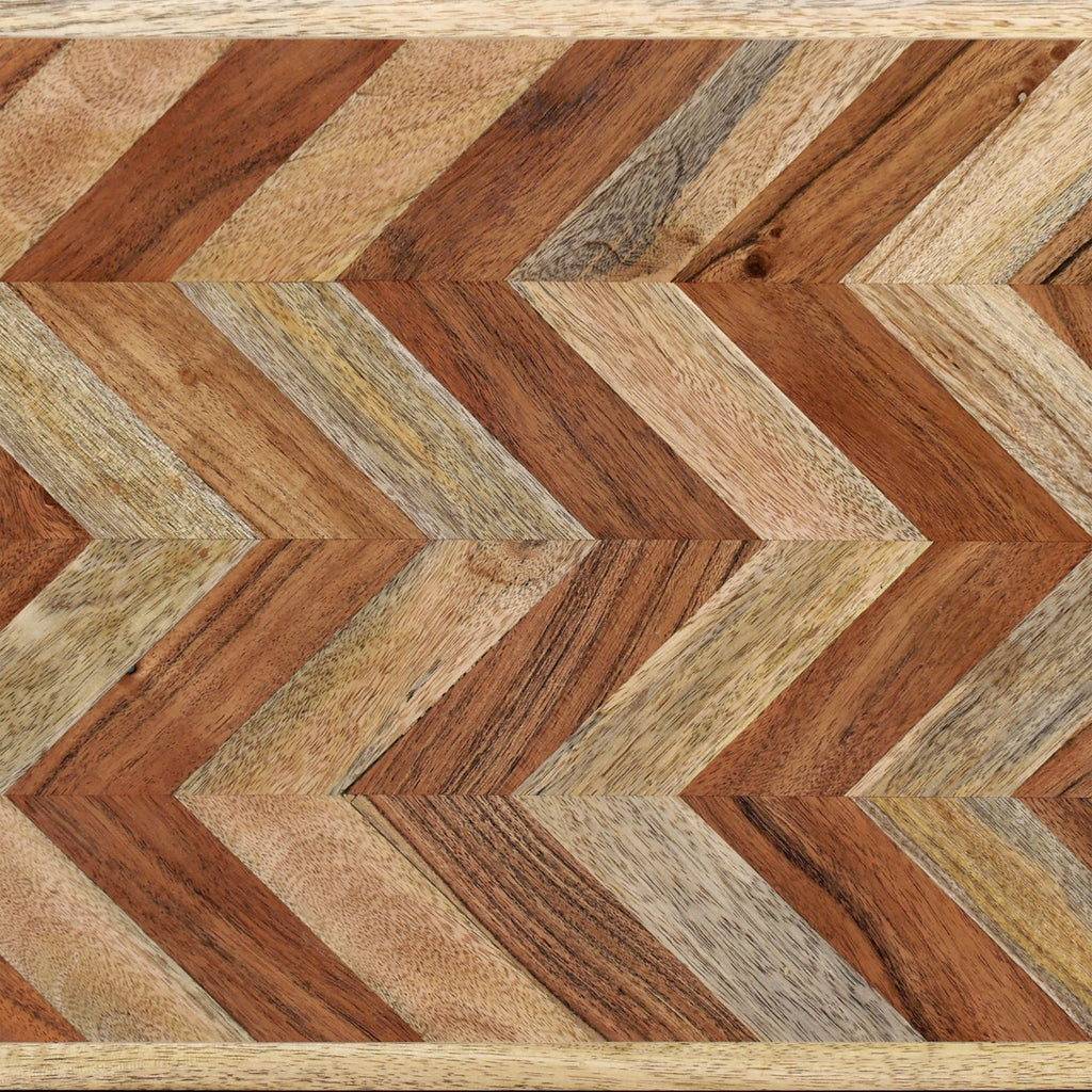 Artisan - Handcrafted Mango Wood Bench Rustic Boho Style - Natural
