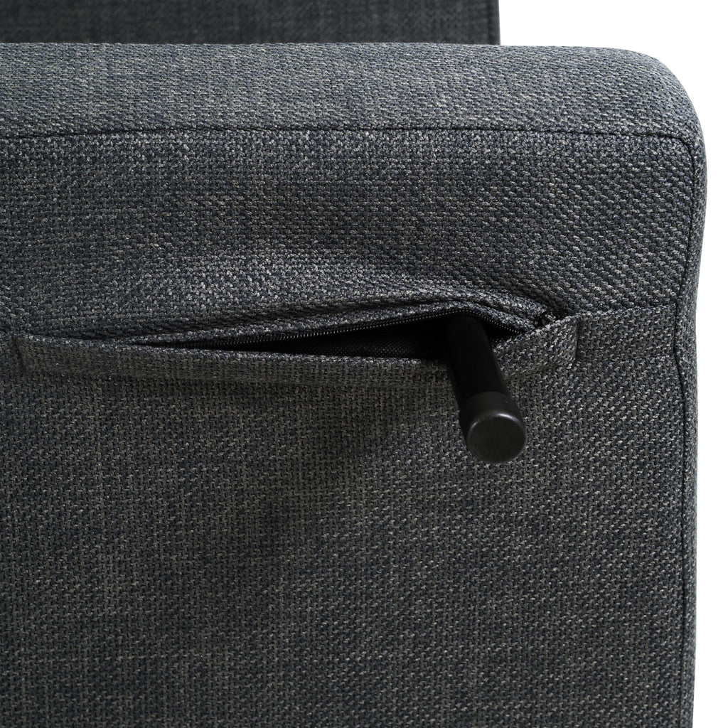 3 In 1 Foldable Chaise Lounge With Adjustable Backrest