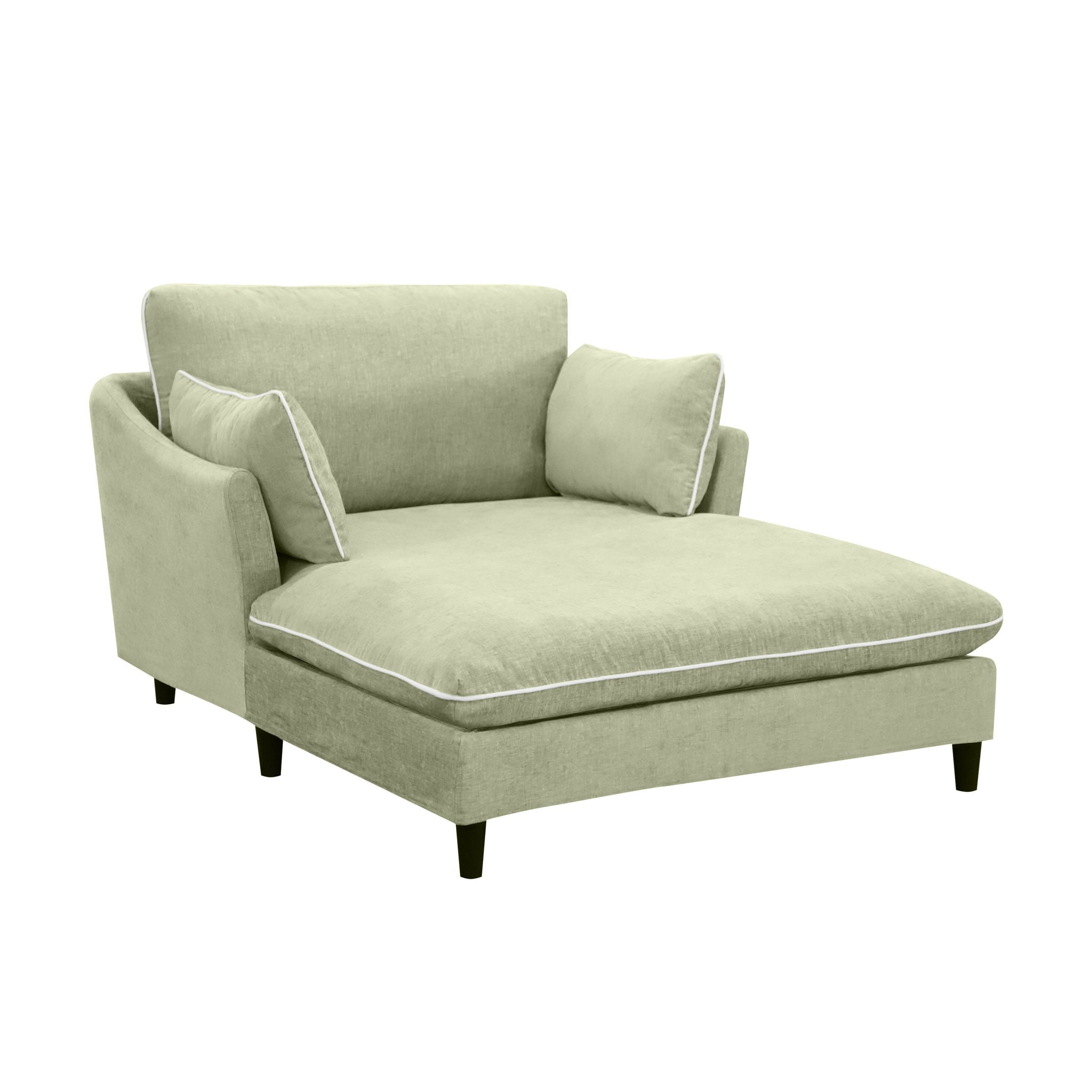 Modern Chaise Lounge Couch Sofa Bed With Pillows