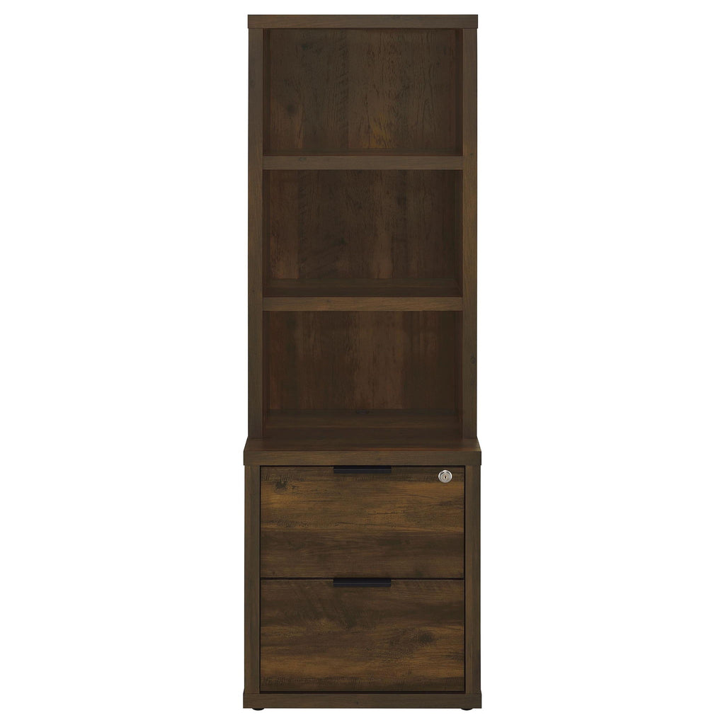 Geary - 3 Shelf Bookcase With USB Charging And Lockable Top Drawer