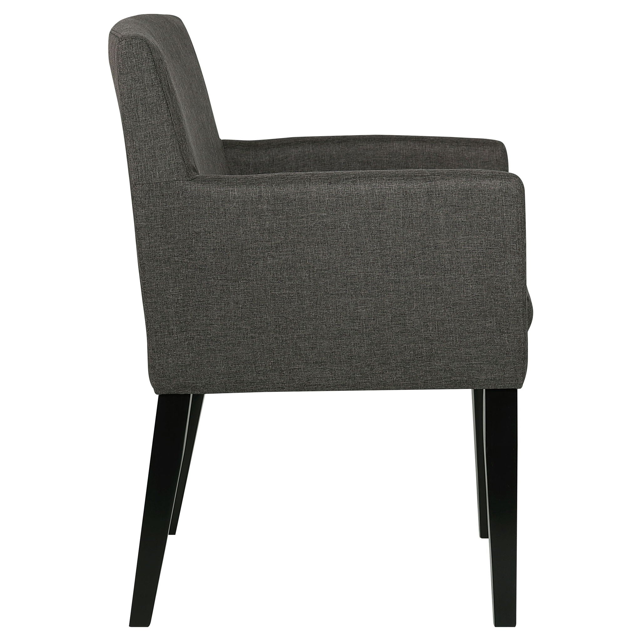 Yorkshire - Upholstered Dining Arm Chair With Cushioned Arms (Set of 2) - Gray