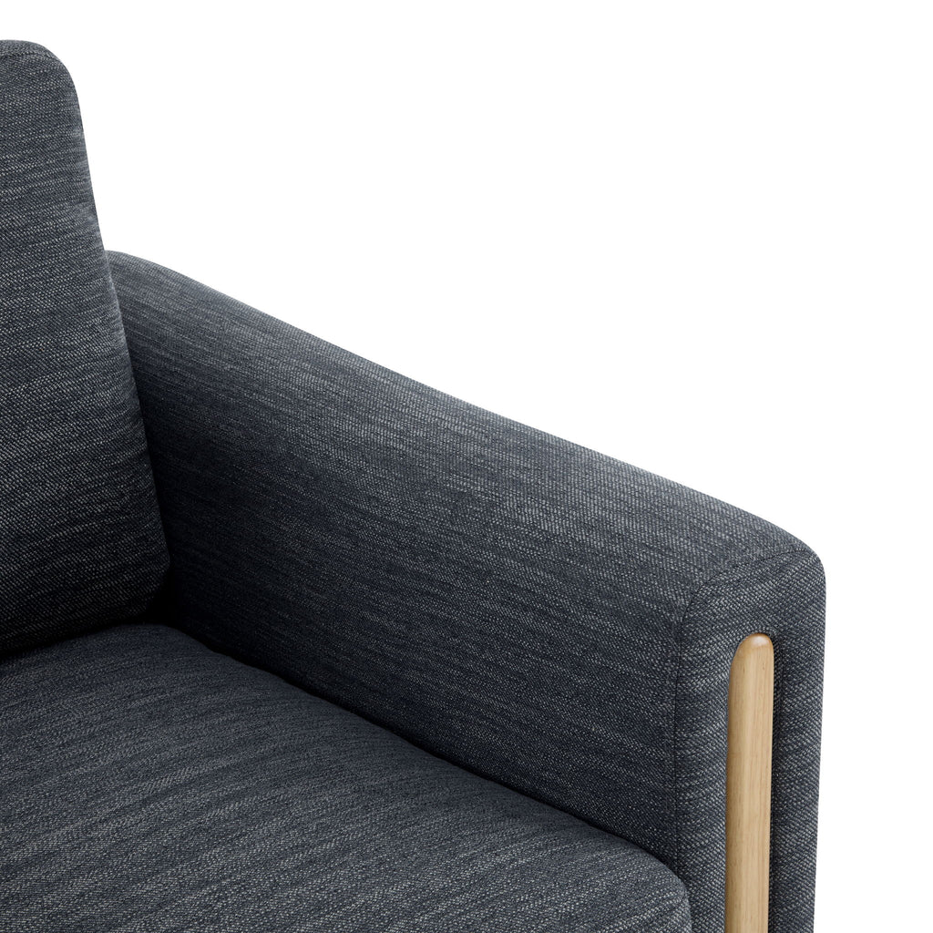 Harmonia - Classic Fabric Upholstered Armchair With Rubber Wood Frame