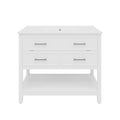 Bathroom Vanity With Ceramic Sink, Tip Out Tray & 2 Full Extension Drawers