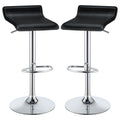 Backless Bar Stool With Adjustable Height - Black